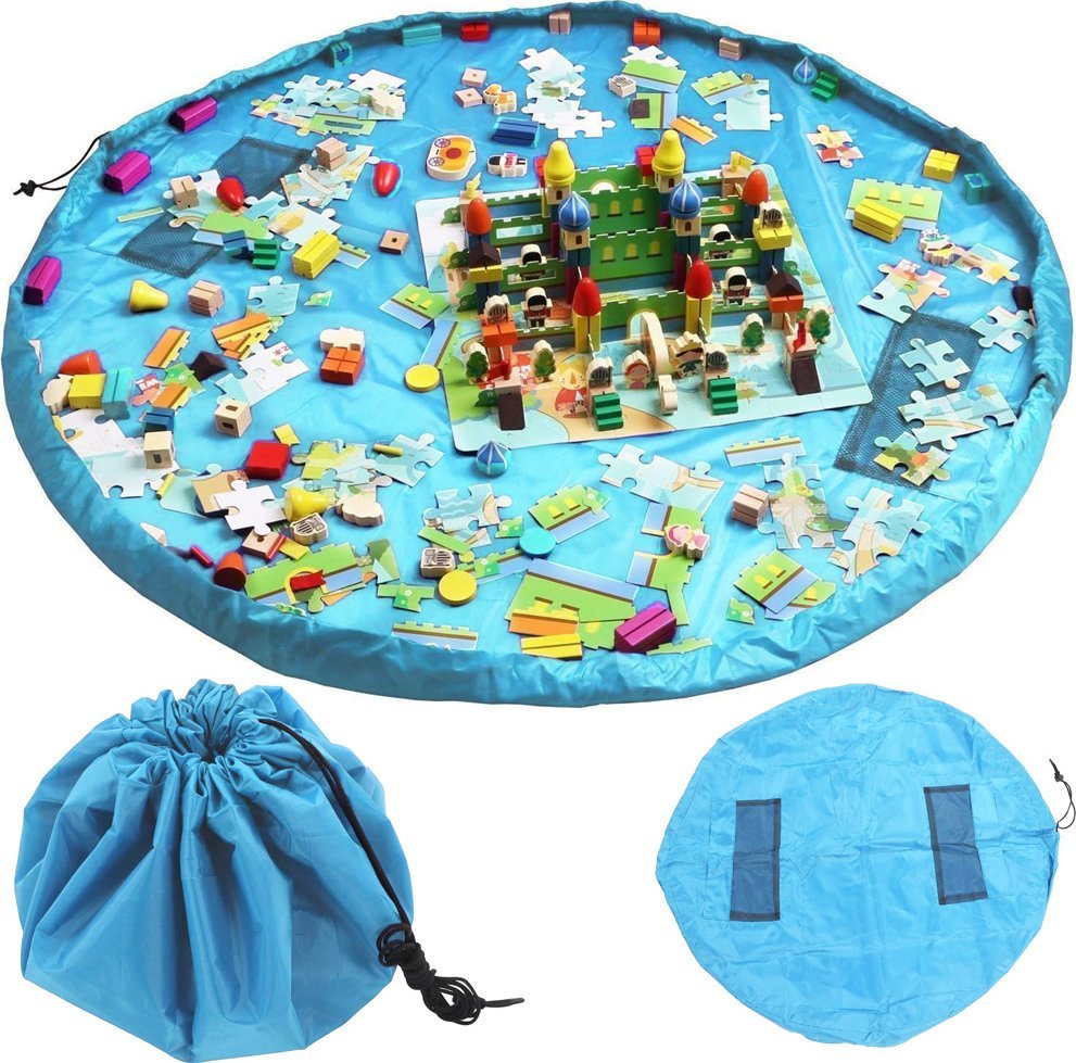 Verk Mata do zabawy worek pojemnik na zabawki klocki podłogowa organizer torba Mata do zabawy worek pojemnik na zabawki klocki podłogowa organizer tor