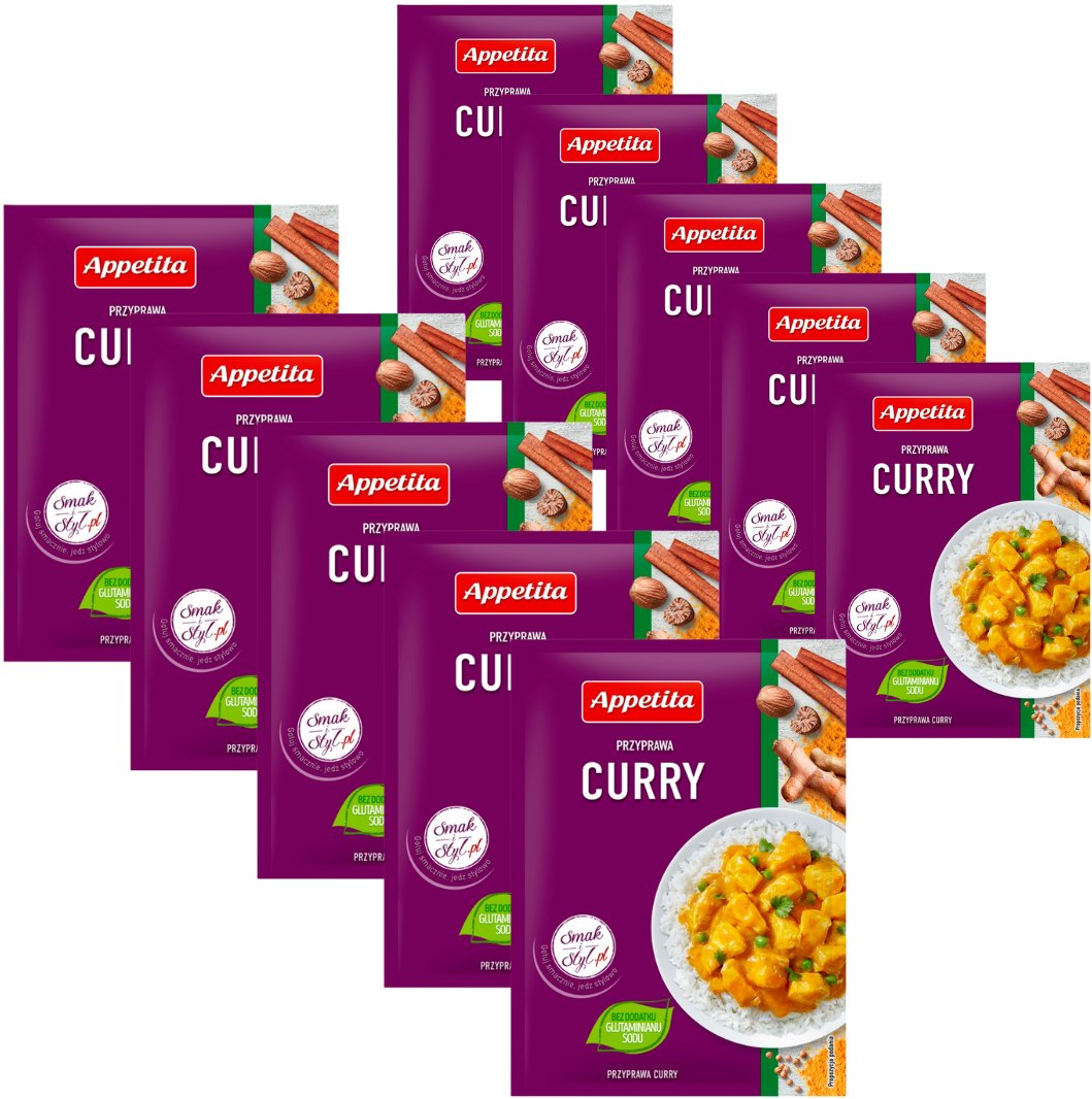 Appetita Przyprawa curry 20 g x 10 sztuk