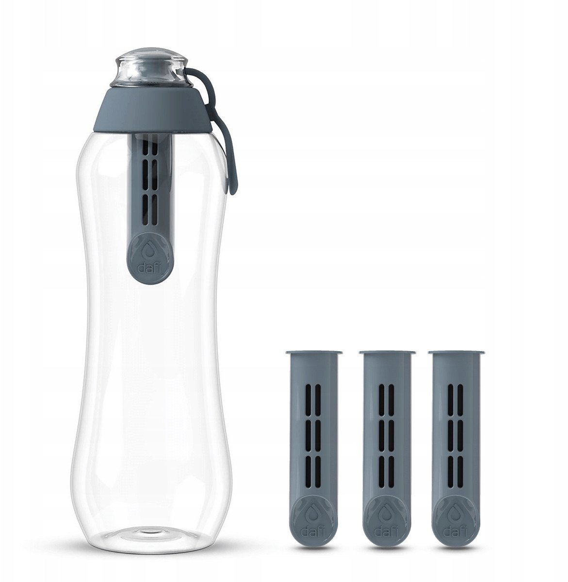 Butelka filtrująca Dafi 0,5l stalowa 4 filtry