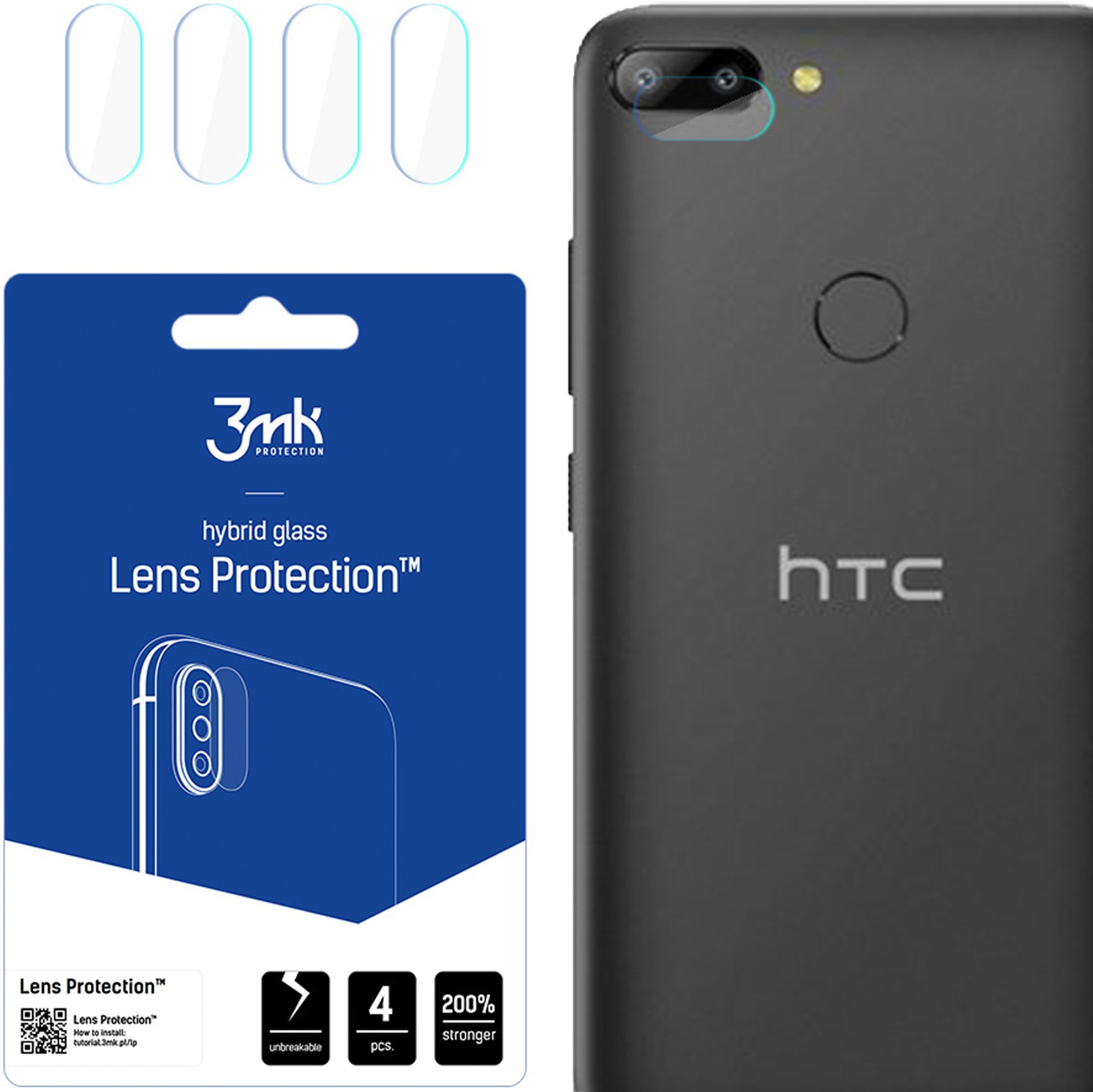 HTC WILDFIRE E LITE - 3MK LENS PROTECTION