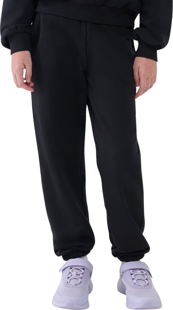 Spodnie dla dziewczynki 4F CAS F0950 czarne 4FJWSS25TTROF0950 20S 158cm