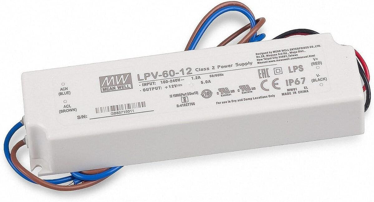 IMPUL POWER SUPPLY LED 60W 12V 5A IP67
