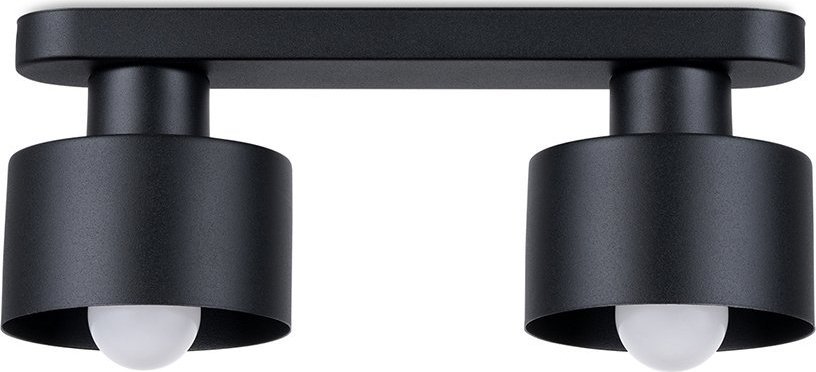 Lampa sufitowa Sollux Lighting Plafon Savar 2 Czarny E27 60W Sollux Lighting