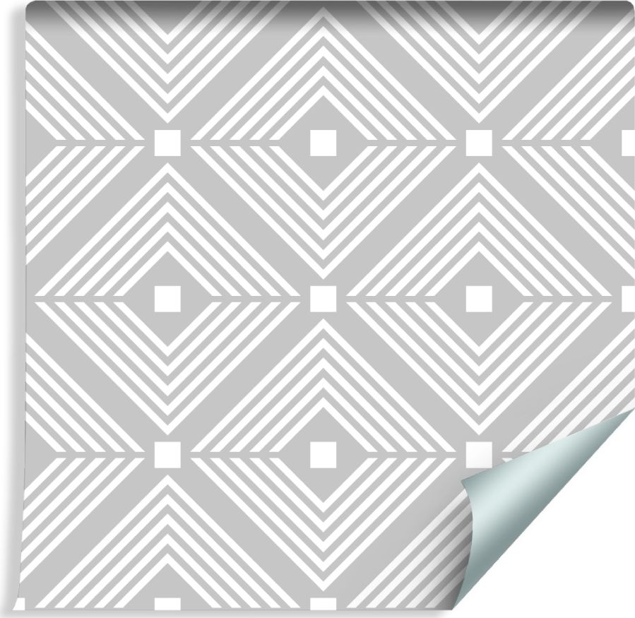 Muralo Tapeta Geometryczne Wzory w Odcieniach Szarości