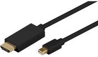 Kabel MicroConnect DisplayPort Mini - HDMI 3m czarny (MDPHDMI3B-4K)