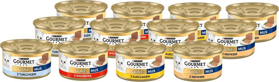 Gourmet Purina Gourmet Gold mus - mix smaków 24x85g