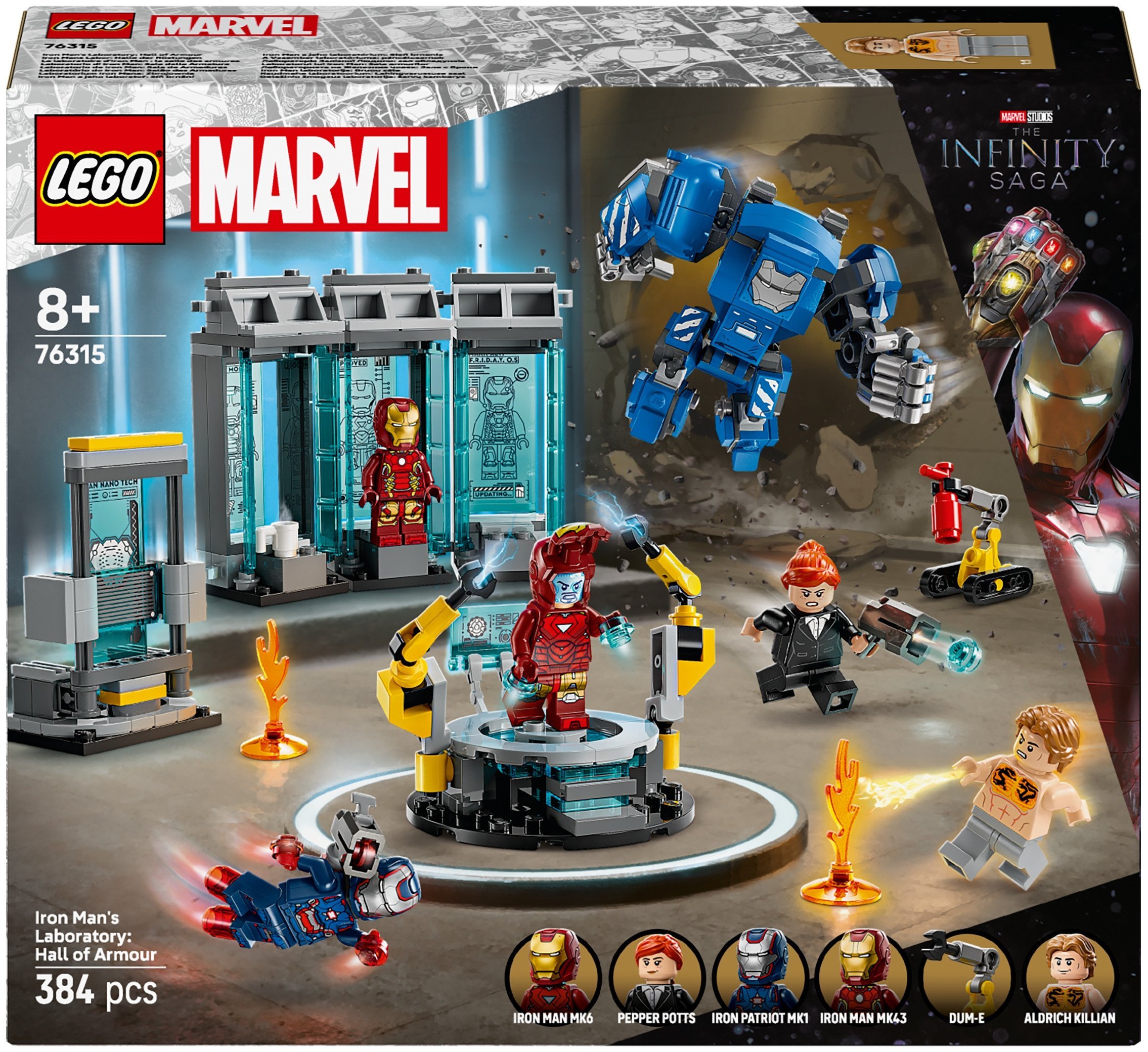 LEGO Marvel Laboratorium Iron Mana: Zbrojownia (76315)