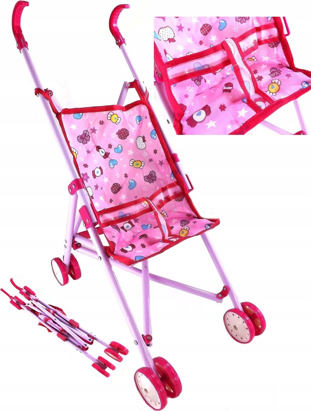 Wózek LUXMA Wózek dla lalek spacerówka laseczka 239S