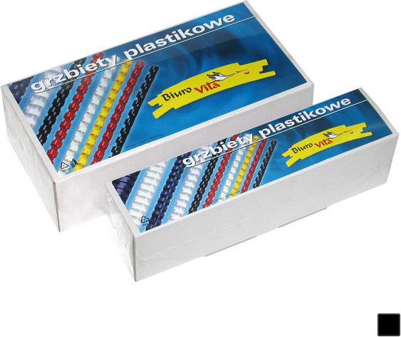 Argo Grzbiety do bindownic A4 8 czarne