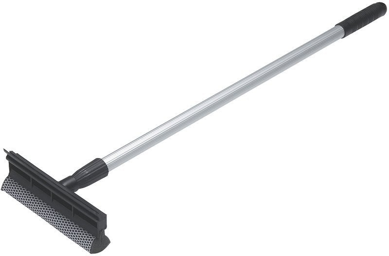 Vikan Forrudeskraber med svamp & teleskopskaft 710mm sort