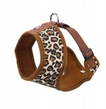 Barry King Szelki dla psa, leopardowy wzór, M, ob.szyi 30cm/ob.klatki 44-57cm