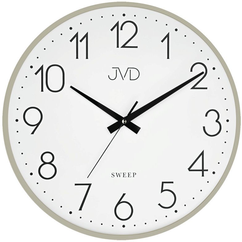 Lumarko Zegar ścienny JVD HK4129.1 beżowy metalowy 35 cm