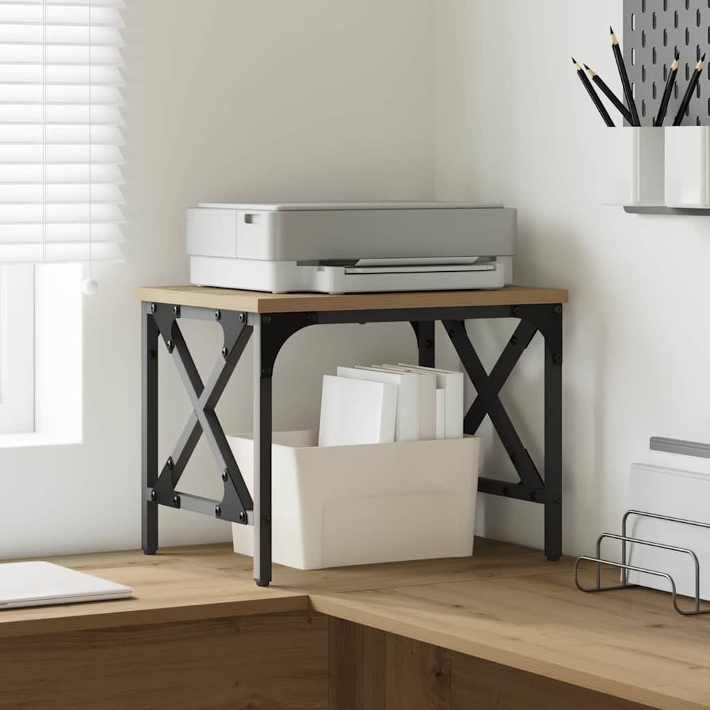 vidaXL Stojak na drukarkę Dąb rzemieślniczy 40 x 30 x 31 cm