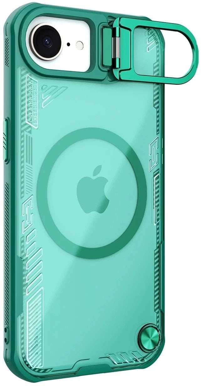 Nillkin Etui Iceblade Prop Magnetic z podstawką na iPhone 16e - zielone