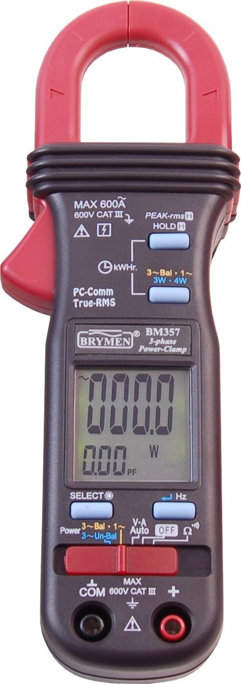 Brymen Miernik cęgowy mocy 600A AC TRMS kW kVA kVAR Brymen BM357s