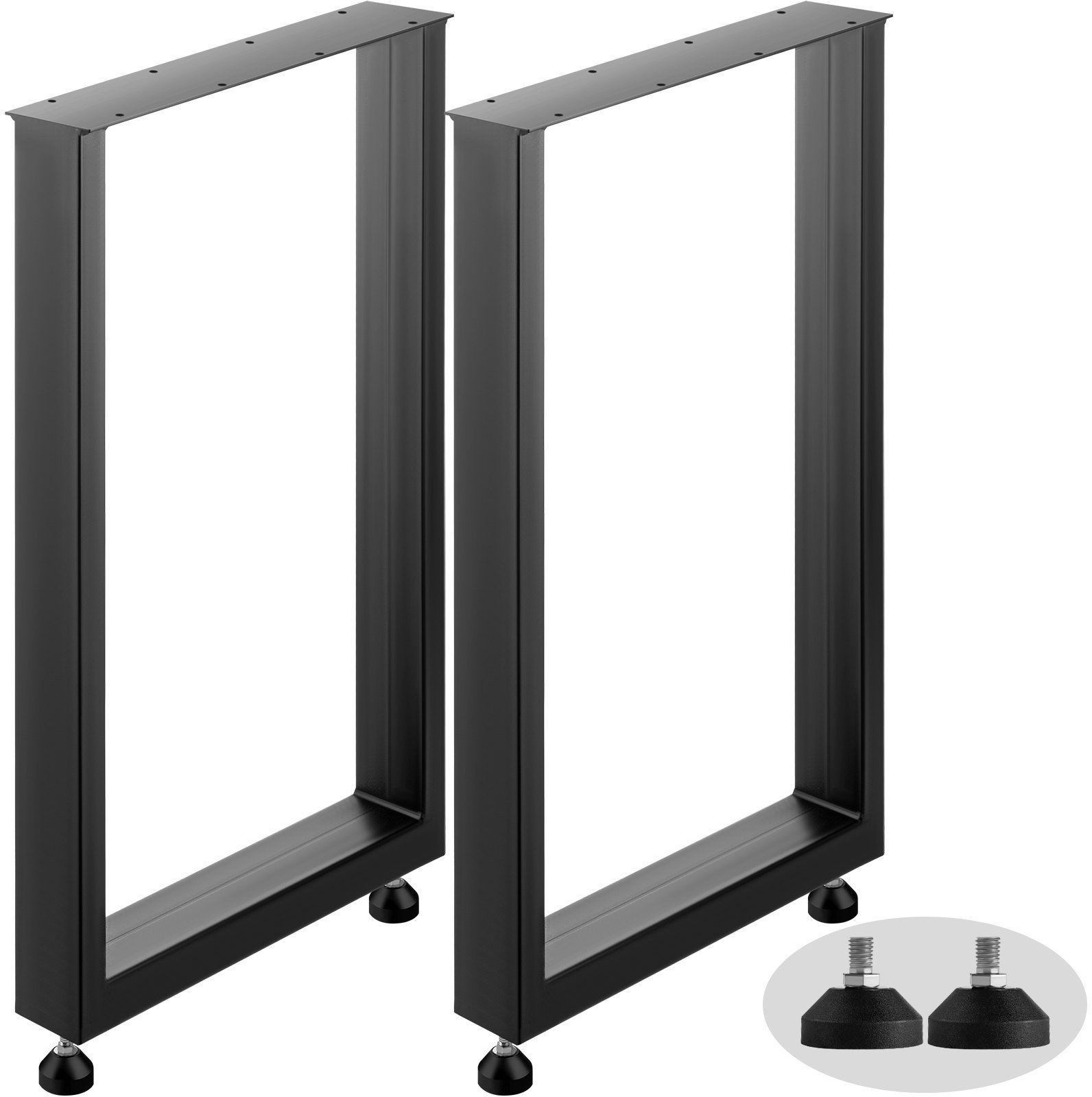 Nogi do stołu lawy biurka stolika metalowe loftowe 60 x 72cm czarne