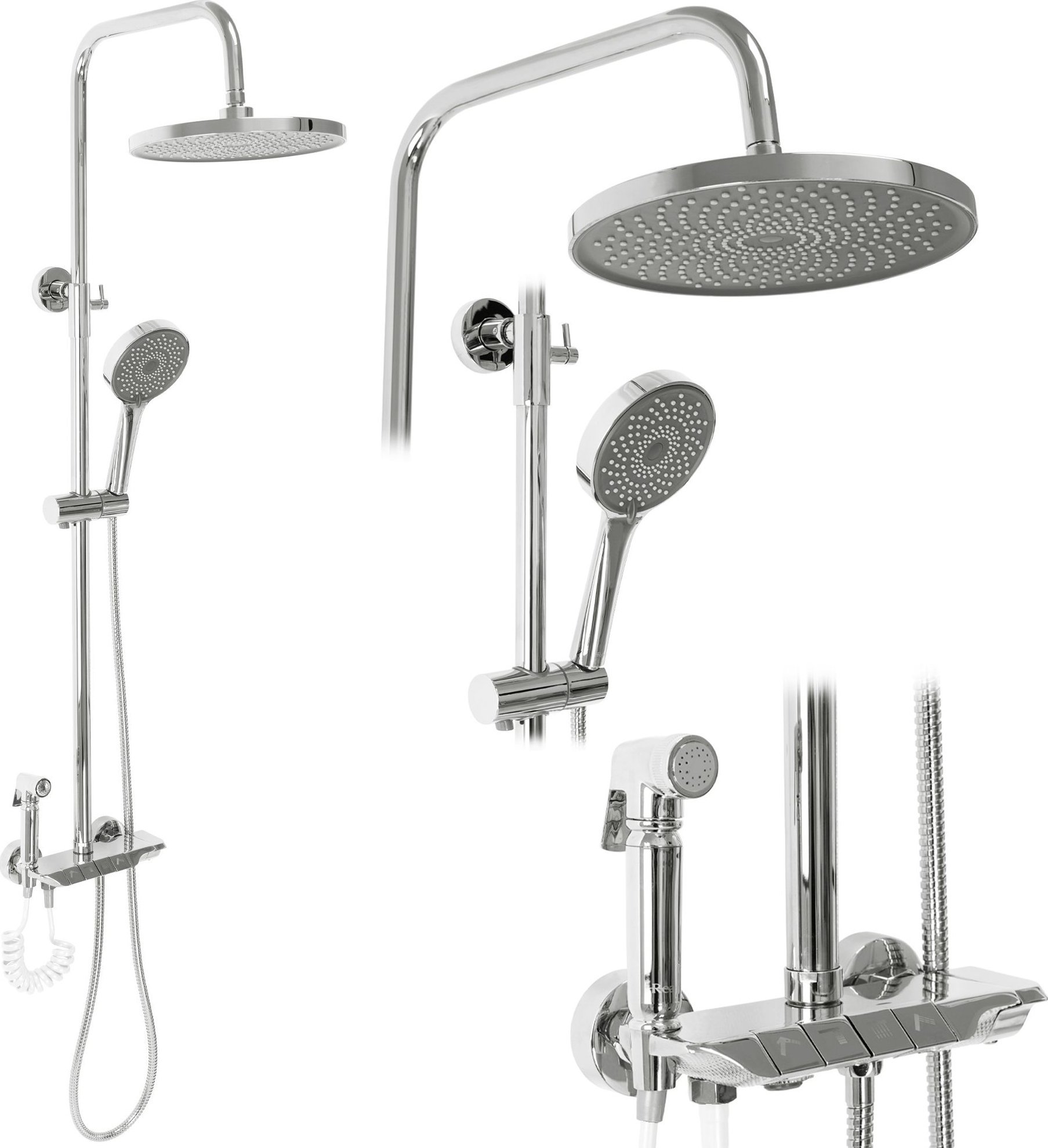 Zestaw prysznicowy Rea Zestaw Prysznicowy REA MAX Chrom