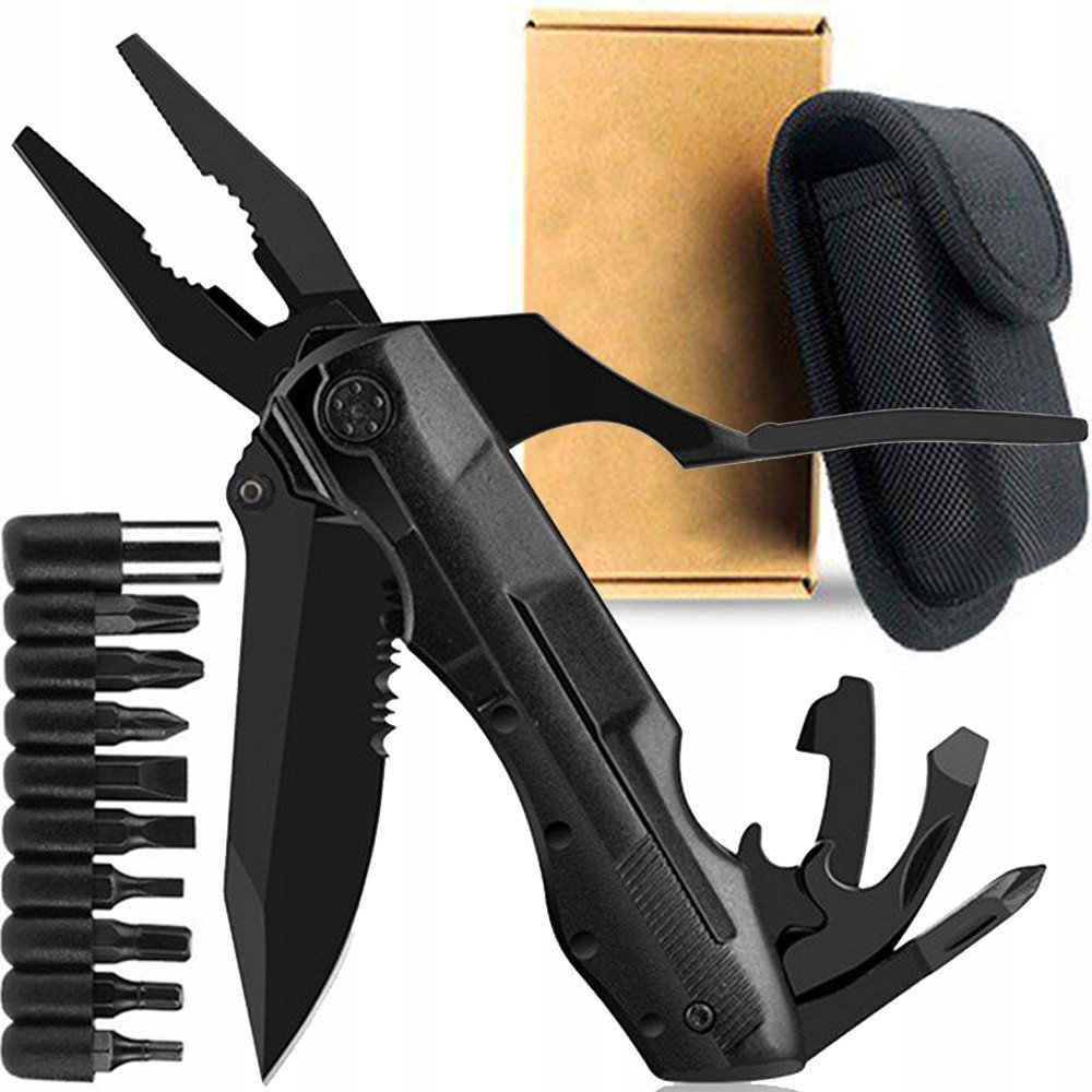 Dexxer Uniwersalne narzędzie wielofunkcyjne Multitool 21 w 1 (Czarne) uniwersalny