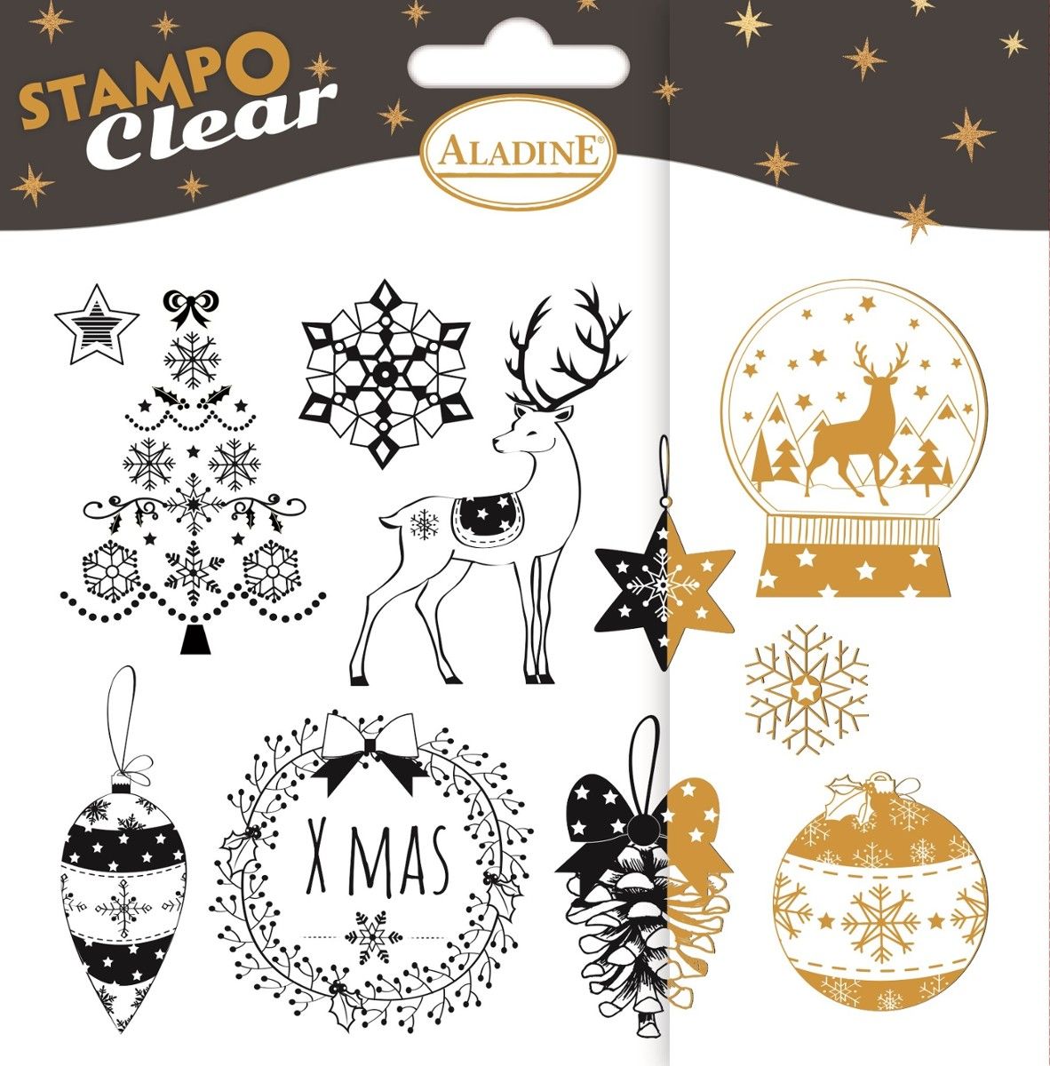 Aladine Stemple silikonowe Święta Klasyczne