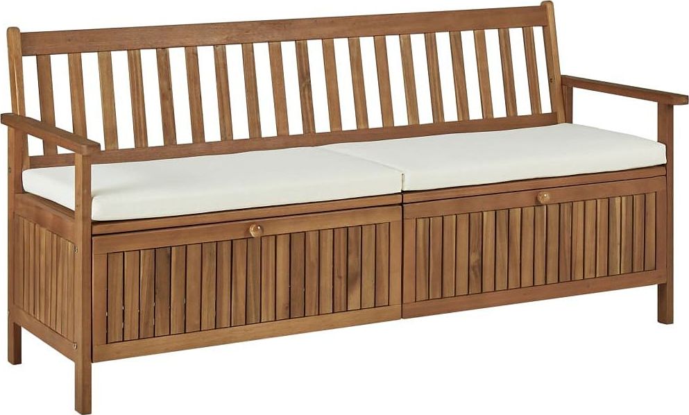 Elior Drewniana ławka ogrodowa Canat 2X - brązowa