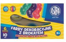 Astra Farby brokatowe 6 kolorów 10 ml