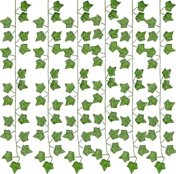 Springos Girlanda sztuczne liście bluszcz dekoracja na ścianę 6 pnącz winorośl 208 cm UNIWERSALNY