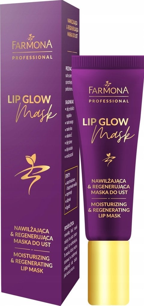 Farmona Lip glow mask - nawilżająca& regenerująca maska do ust 12 ml