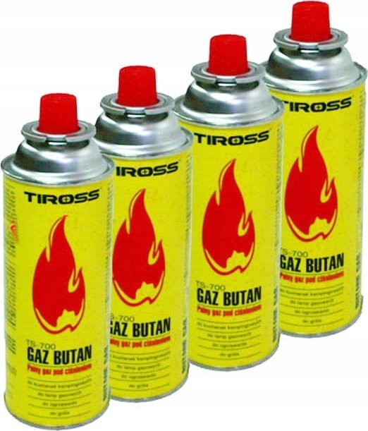 Tiross 4 x Butlowy gaz w kartuszu 227g typu MSF-1a (TS-700-4)