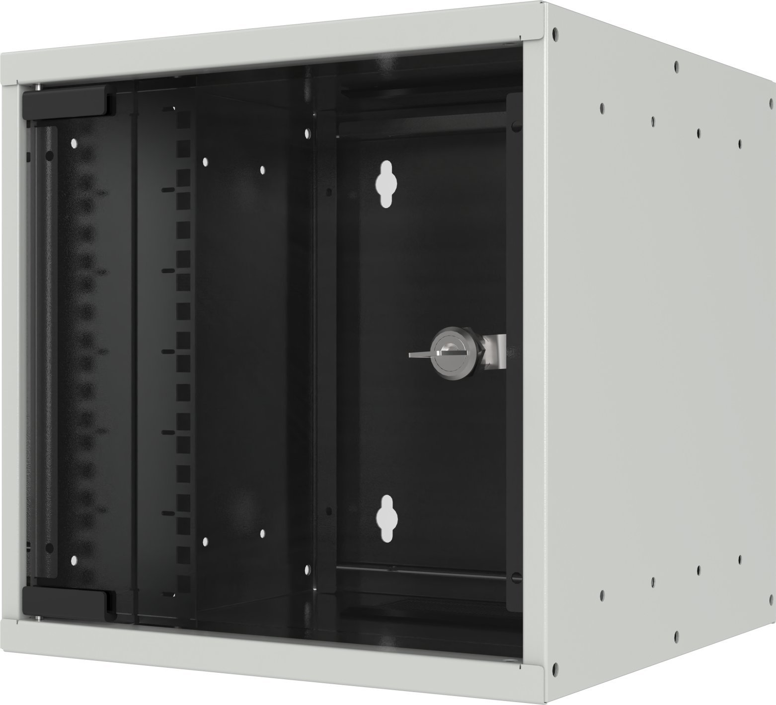 Szafa EFB EFB 25,4cm 10Zoll 6HE Wandgeh�use Tiefe 300 mm 1-teilig vormontiert RAL7035