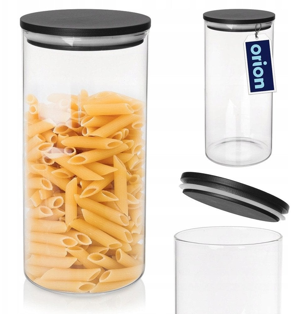 Orion Pojemnik na produkty sypkie szklany z pokrywką i uszczelką 980 ml