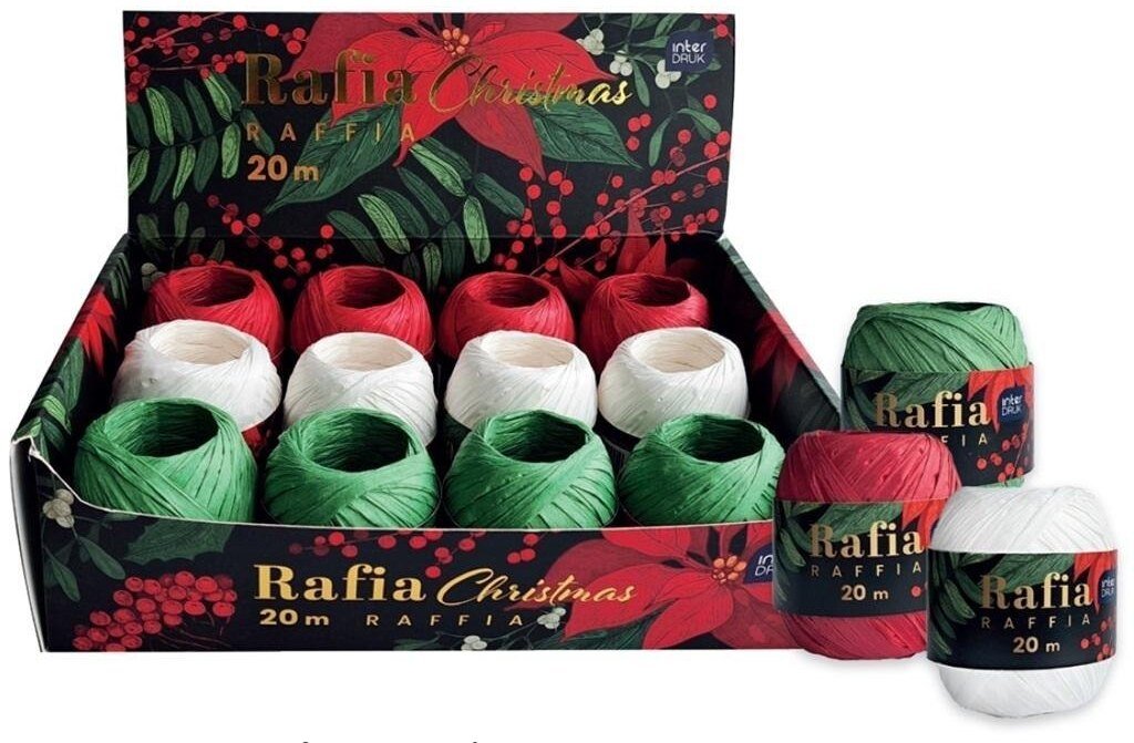 Interdruk Rafia 20m Christmas (12szt)
