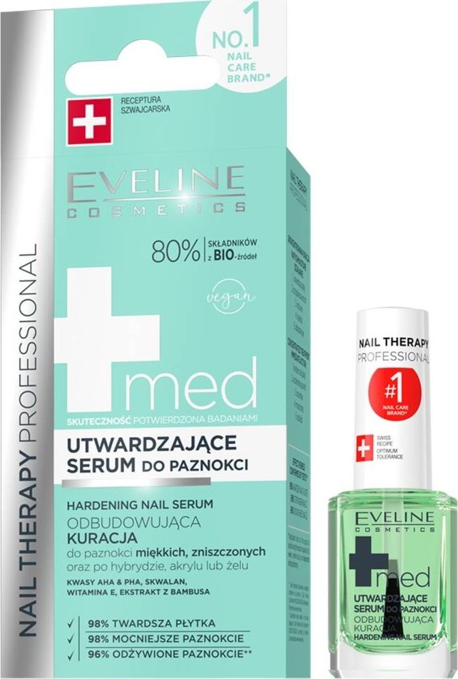 XXXX__Eveline Cosmetics (Eveline) Eveline Nail Therapy Professional Med+ utwardzające serum do paznokci 12ml