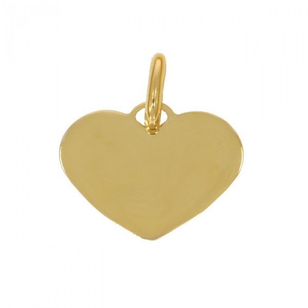 Złota zawieszka serce pod grawer ZA.01029 pr.585