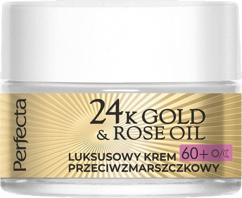 Perfecta 24K Gold & Rose Oil krem przeciwzmarszaczkowy 60+ 50ml