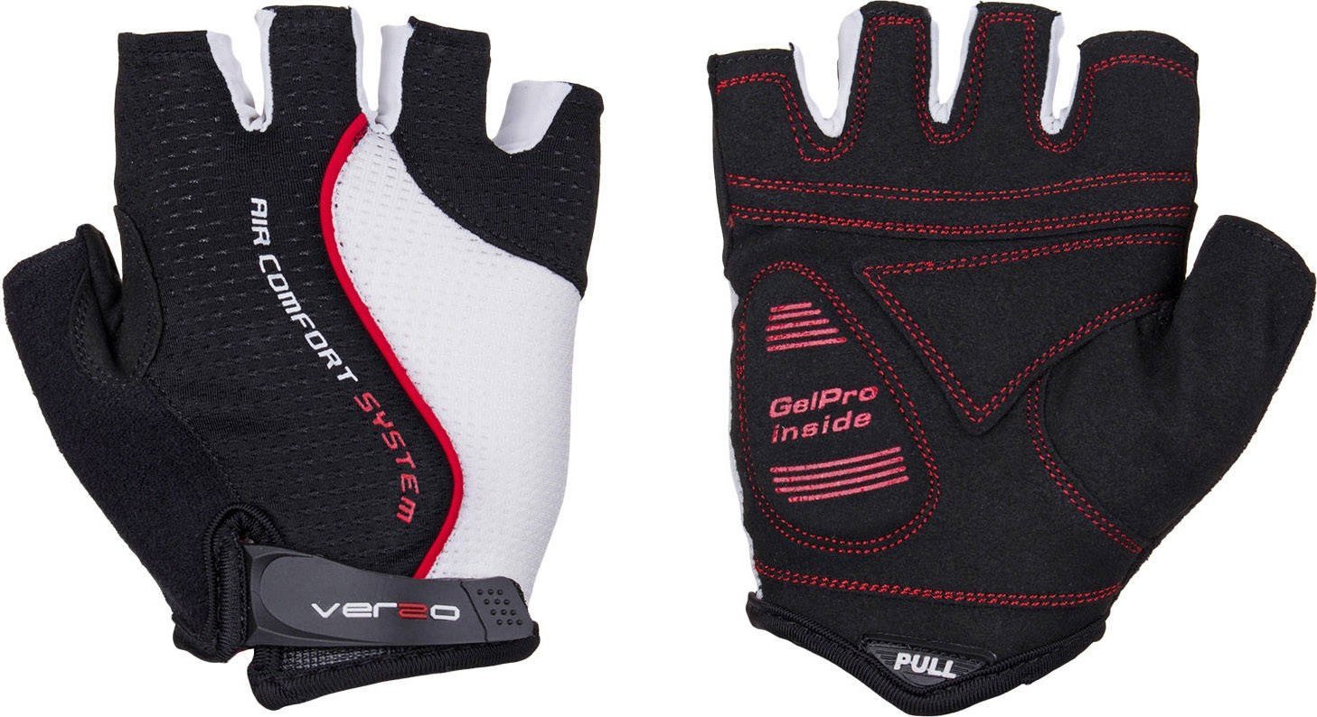 Verso Rękawiczki rowerowe Verso SB-01-7022-E czarno-biało-czerwone XXL
