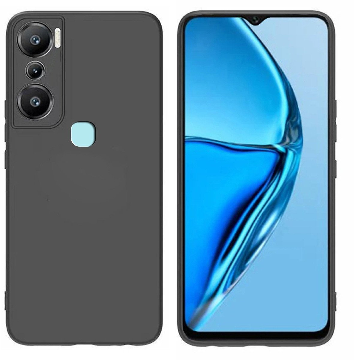 Etui matowe TPU do Infinix Hot 20i, czarne