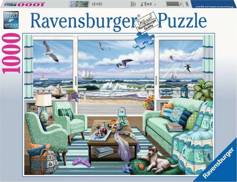Ravensburger Puzzle 2D 1000 elementów Wyjście na plażę