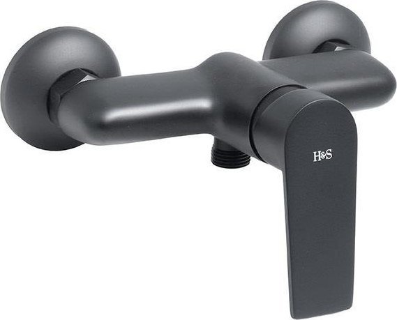 Bateria prysznicowa Hagendsen&Smith Platz ścienna Czarny matowy