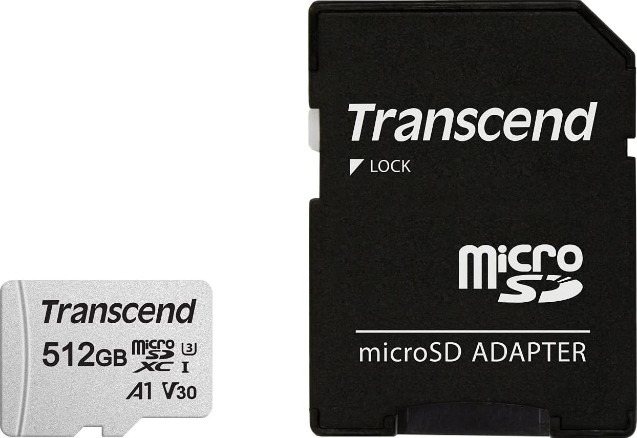 Karta Transcend 300S MicroSDXC 512 GB Class 10 UHS-I/U3 A1 V30 (TS512GUSD300S-A)