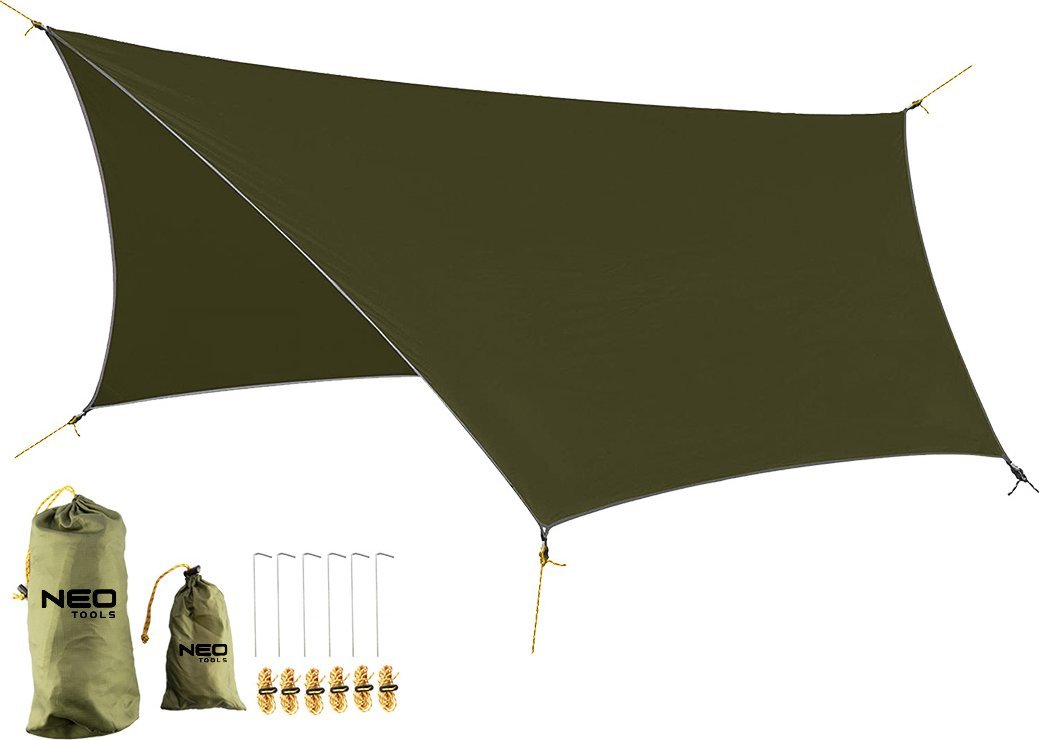 Plandeka Neo Tarp wodoodporny 360 x 290 cm 210T PU3000