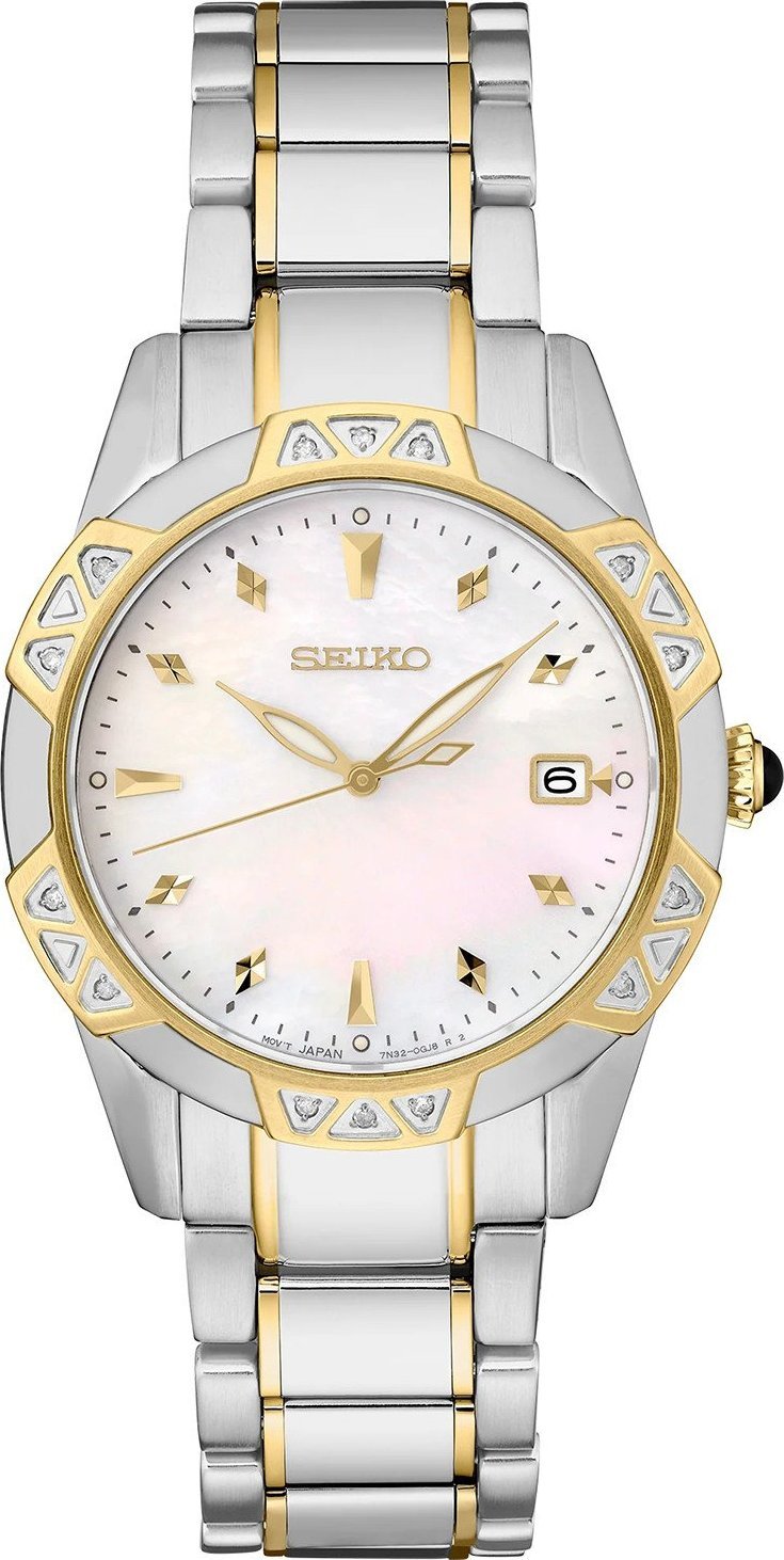 Zegarek Seiko Zegarek Damski Seiko SKK728P1 srebrny