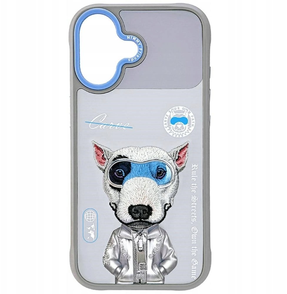 Etui Nimmy Cool&Cute 2.0 Dog do iPhone 17 szary