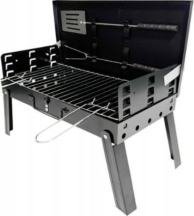 Grill węglowy turystyczny mini przenośny składany walizka