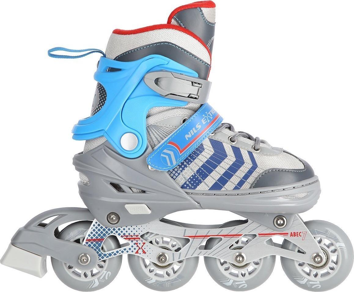 Rolki Nils Extreme NH18192 z wymienną płozą regulowane szare r. 39-43