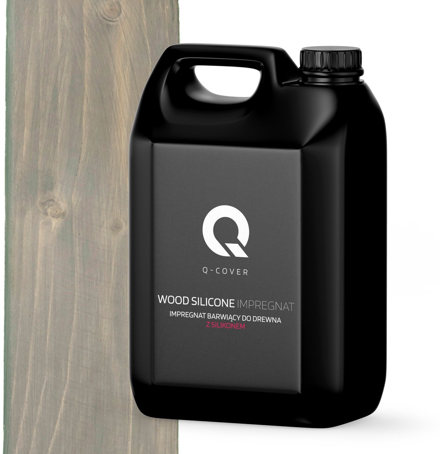 IMPREGNAT BARWIĄCY DO DREWNA Z SILIKONEM 2w1 KOLOR SZAROŚĆ CIEMNA 7046 5L
