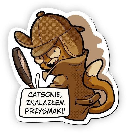 Magnes na lodówkę Sherlock Koci Detektyw