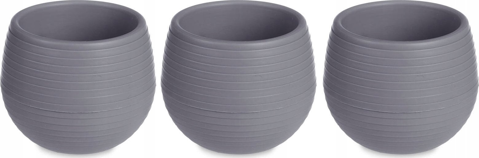 Ibergarden Doniczki samonawadniające, plastikowe, 3 sztuki, Ø 6 cm