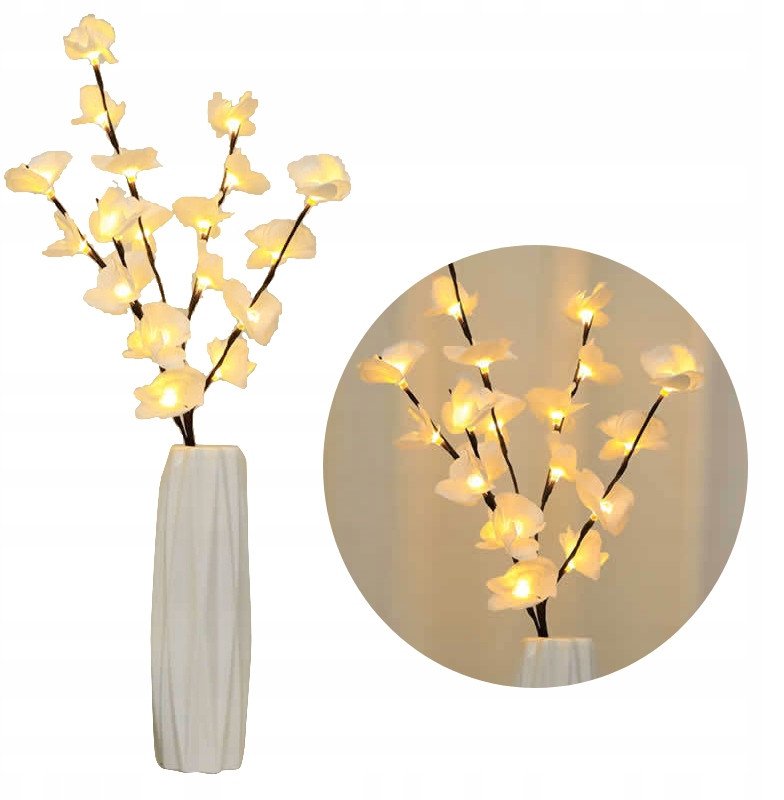 KWIATY LED Ozdobne DRZEWO SZCZĘŚCIA ŚWIĄTECZNE Lampki DEKORACJA CHOINKA XXL