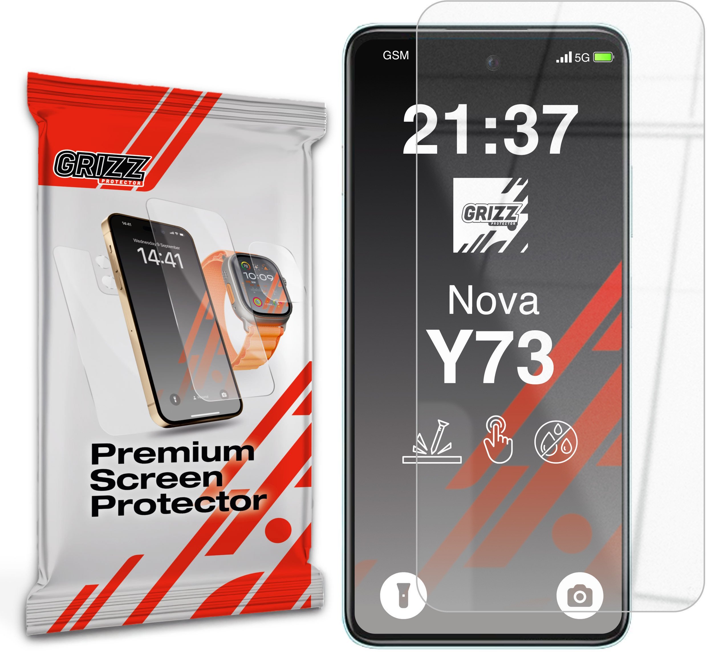 Szkło hybrydowe GrizzGlass HybridGlass do Huawei Nova Y73