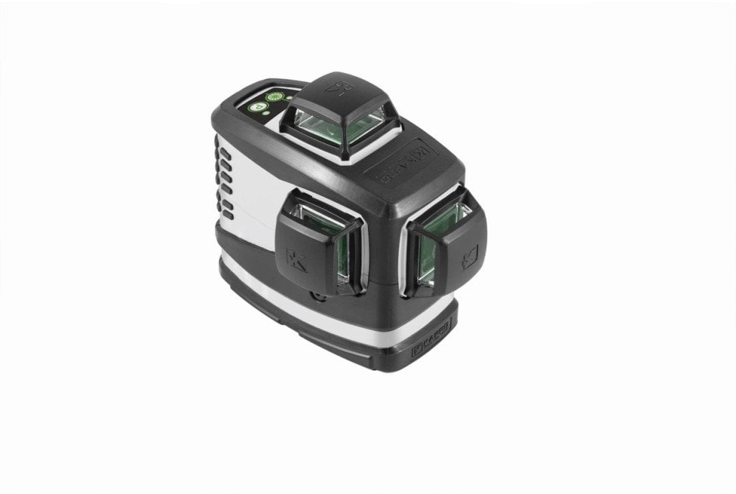 Kapro Kapro 3D lazerinis nivelyras su žaliais spinduliais, IP65, su sieniniu laikikliu